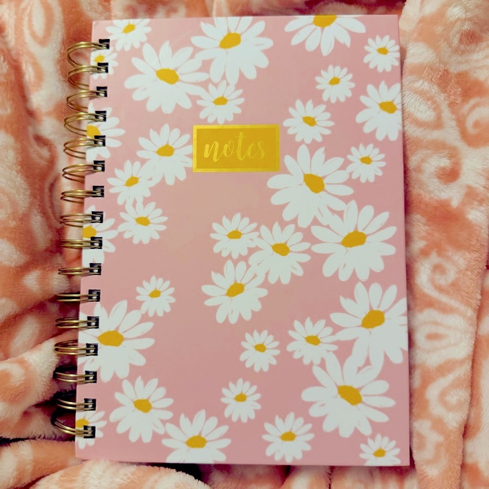 Pink Daisy Spiral Notebook